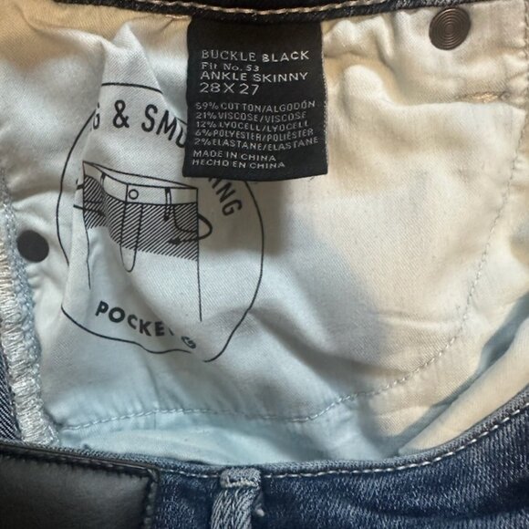 Buckle Black Fit No. 53 Ankle Skinny Stretch Jean - Picture 4 of 4